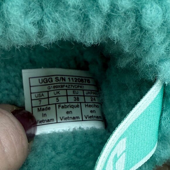 Ugg Oh Fluffita Platform Curly Sheepskin Slippers Shoes 1120876 Womens size 7 - Picture 5 of 10